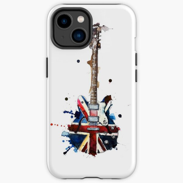 union jack  epiphone oasis electric guitar iPhone Tough Case RB1412 product Offical oasis Merch