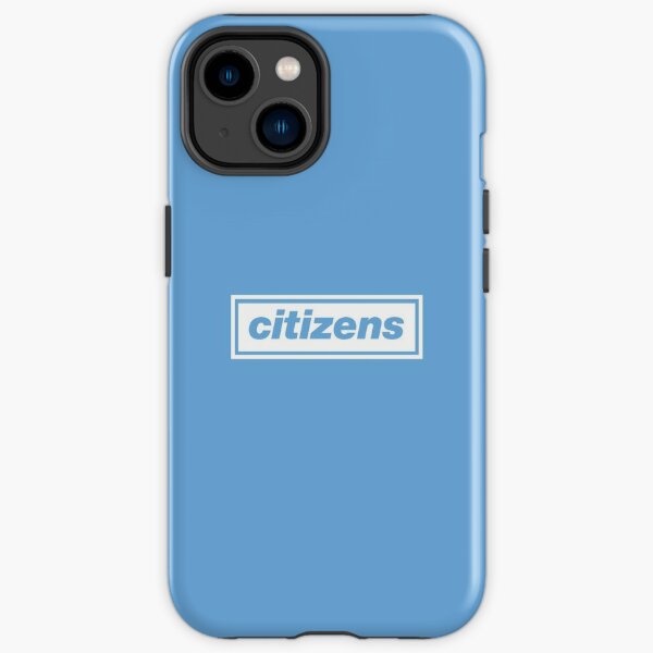 Citizens' Oasis inspired design for Manchester City FC fans in white iPhone Tough Case RB1412 product Offical oasis Merch