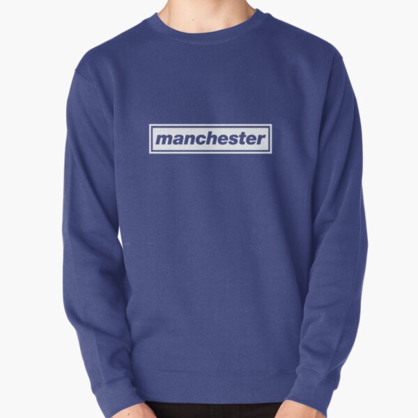 Manchester' Oasis inspired white design Pullover Sweatshirt RB1412 product Offical oasis Merch