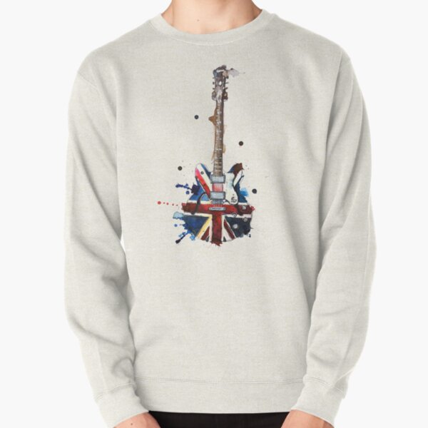 union jack  epiphone oasis electric guitar Pullover Sweatshirt RB1412 product Offical oasis Merch