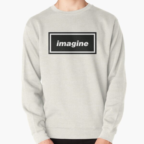 Imagine - Oasis Gallagher Lennon 90s Band Artwork Pullover Sweatshirt RB1412 product Offical oasis Merch