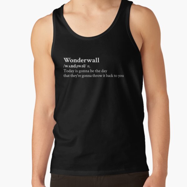 Wonderwall by Oasis Black Tank Top RB1412 product Offical oasis Merch