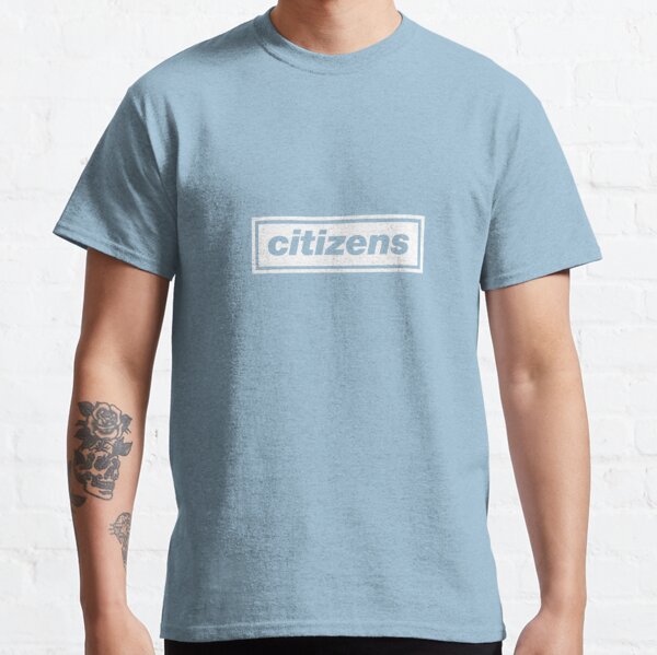 Citizens' Oasis inspired design for Manchester City FC fans in white Classic T-Shirt RB1412 product Offical oasis Merch