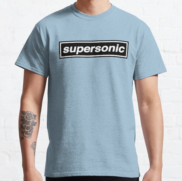 OASIS - SUPERSONIC (The Original And Best) [Sky Blue] Band Tribute - MADE IN THE 90s Classic T-Shirt RB1412 product Offical oasis Merch