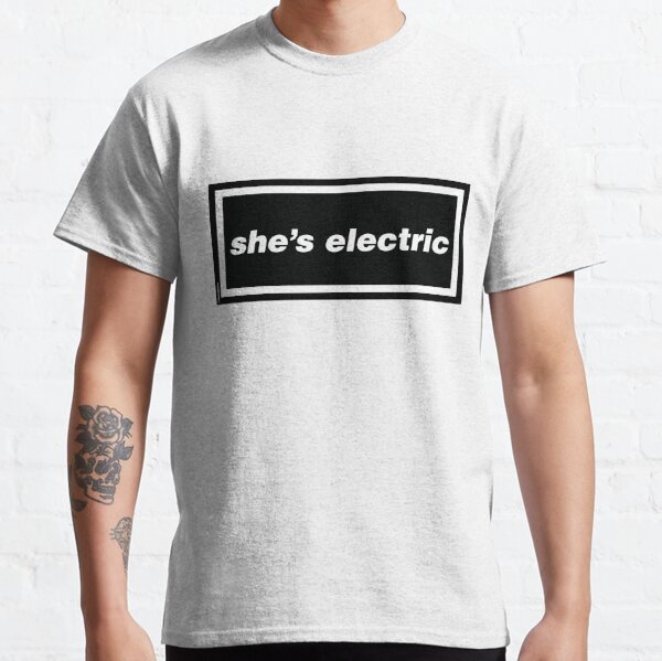 She's Electric - Oasis Gallagher 90s Band Artwork Classic T-Shirt RB1412 product Offical oasis Merch