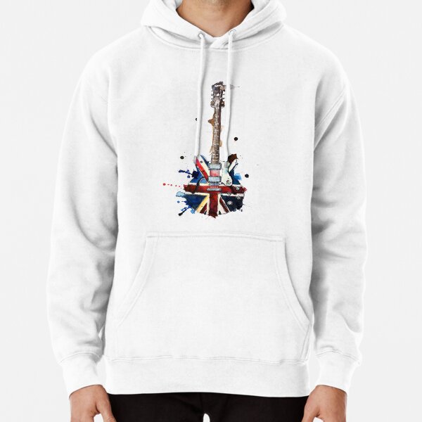 union jack  epiphone oasis electric guitar Pullover Hoodie RB1412 product Offical oasis Merch
