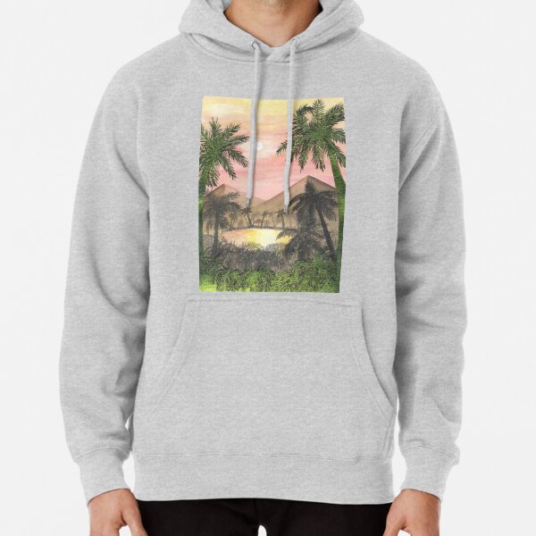 Watercolor Art - Desert Oasis Pullover Hoodie RB1412 product Offical oasis Merch
