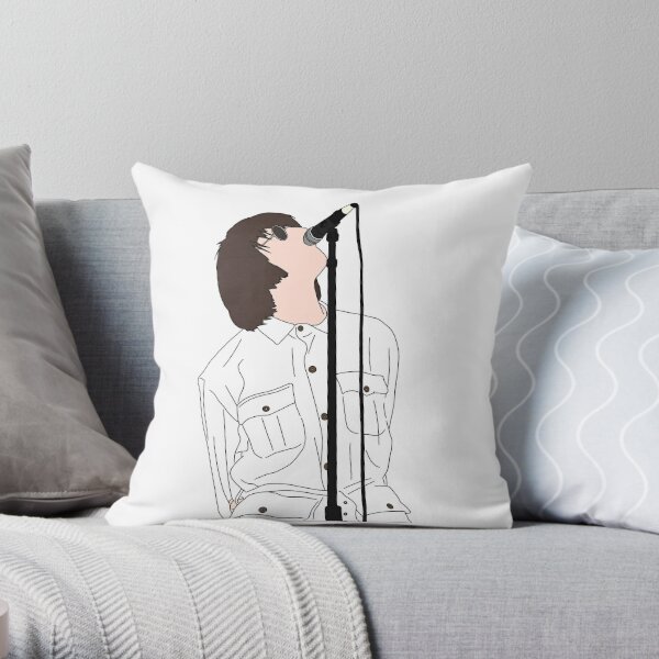 Oasis Liam Gallagher - Knebworth  Throw Pillow RB1412 product Offical oasis Merch