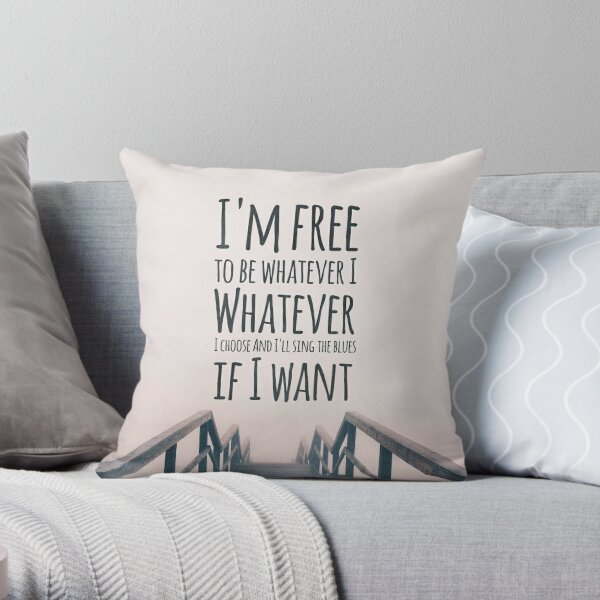 Oasis - Whatever Throw Pillow RB1412 product Offical oasis Merch