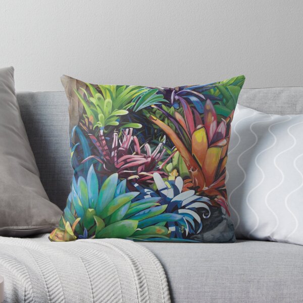 Bromeliad Oasis 2 Throw Pillow RB1412 product Offical oasis Merch