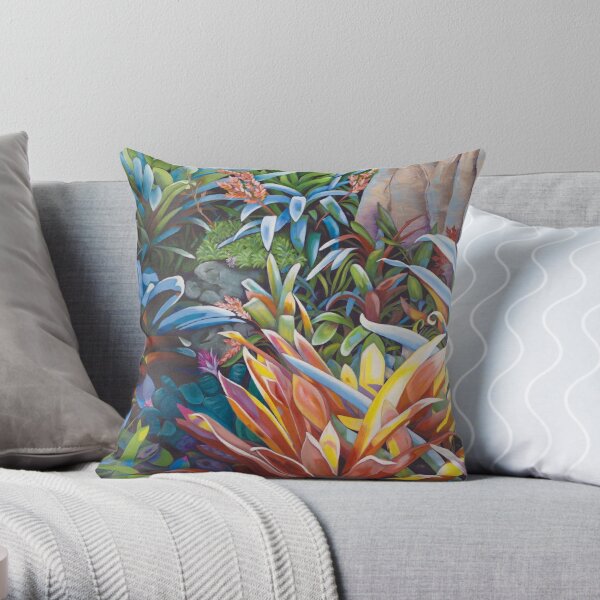 Bromeliad Oasis 1 Throw Pillow RB1412 product Offical oasis Merch