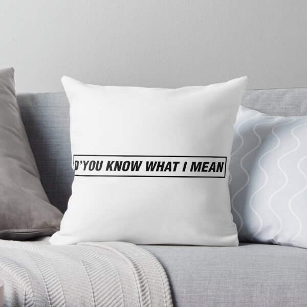 Oasis - D'You Know What I Mean? Throw Pillow RB1412 product Offical oasis Merch