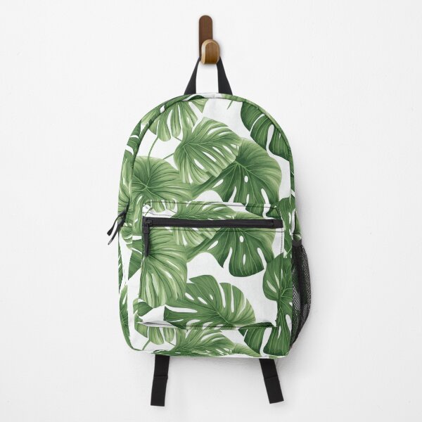 Tropical Oasis: Lush Monstera Leaves Pattern Backpack RB1412 product Offical oasis Merch