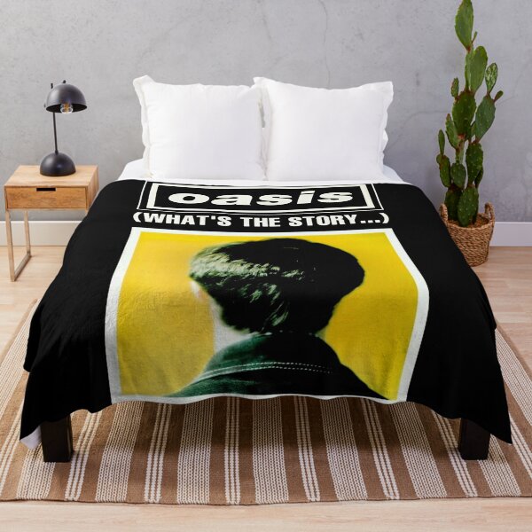 oasis classic rock Throw Blanket RB1412 product Offical oasis Merch