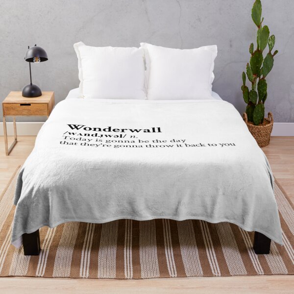 Wonderwall by Oasis Throw Blanket RB1412 product Offical oasis Merch