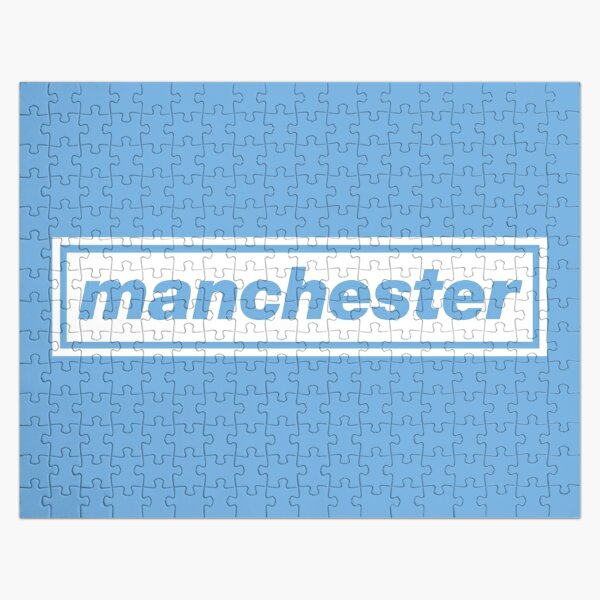 Manchester' Oasis inspired white design Jigsaw Puzzle RB1412 product Offical oasis Merch
