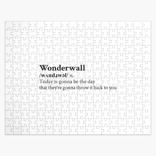 Wonderwall by Oasis Jigsaw Puzzle RB1412 product Offical oasis Merch
