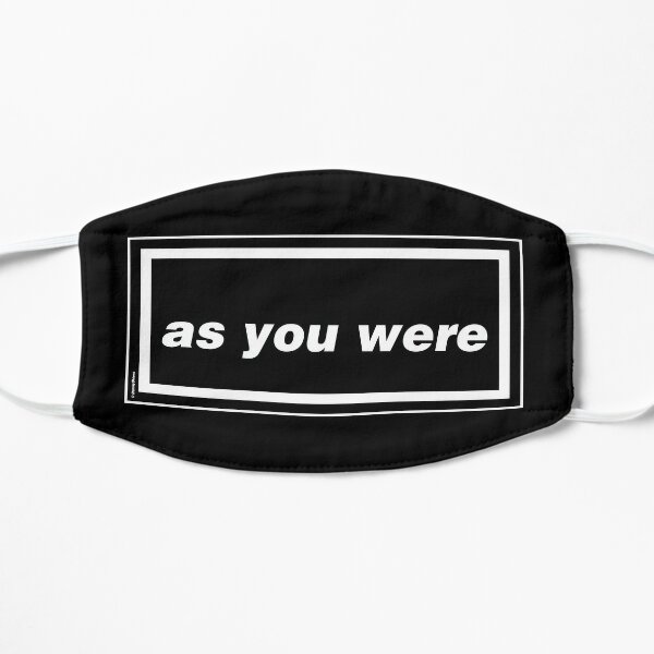 As You Were - Oasis Gallagher 90s Band Artwork Flat Mask RB1412 product Offical oasis Merch