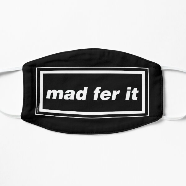 Mad Fer It - Oasis Gallagher 90s Band Artwork Flat Mask RB1412 product Offical oasis Merch