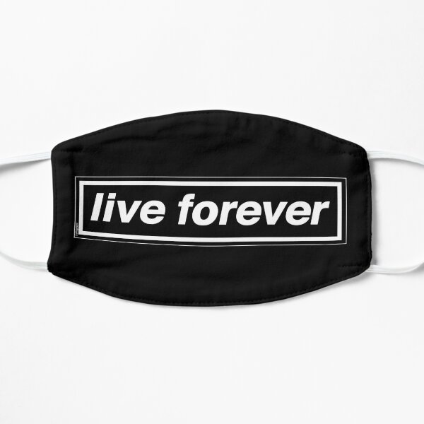 Live Forever [THE ORIGINAL & BEST!] - OASIS Band Tribute - MADE IN THE 90s Flat Mask RB1412 product Offical oasis Merch