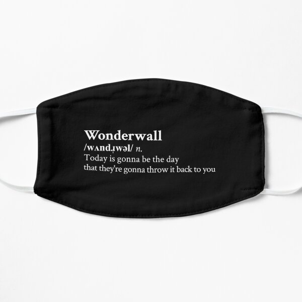 Wonderwall by Oasis Black Flat Mask RB1412 product Offical oasis Merch